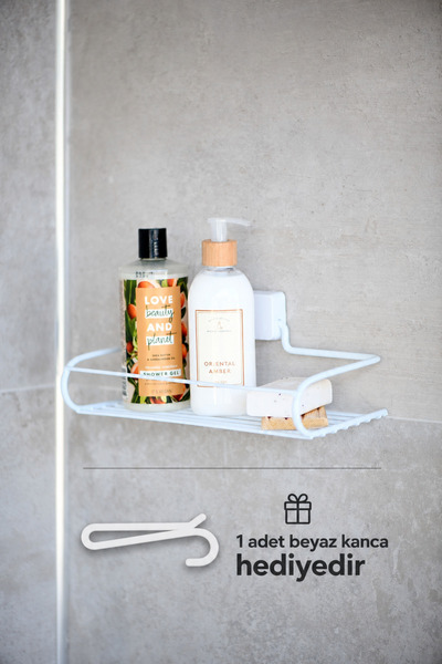 Hagen Lifetime Stainless Shampoo Dispenser Rack Spice Rack Kitchen Shelf Adhe...