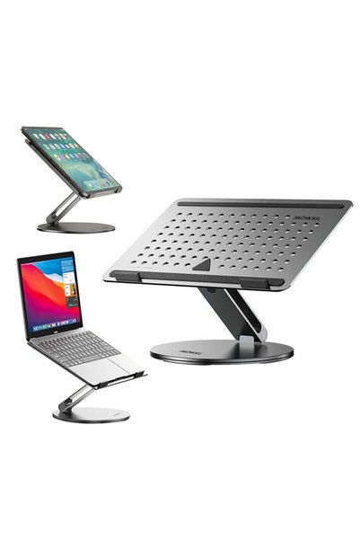 MOWSIL Adjustable Laptop Stand for Desk & Tablet – Foldable Aluminium Alloy S...