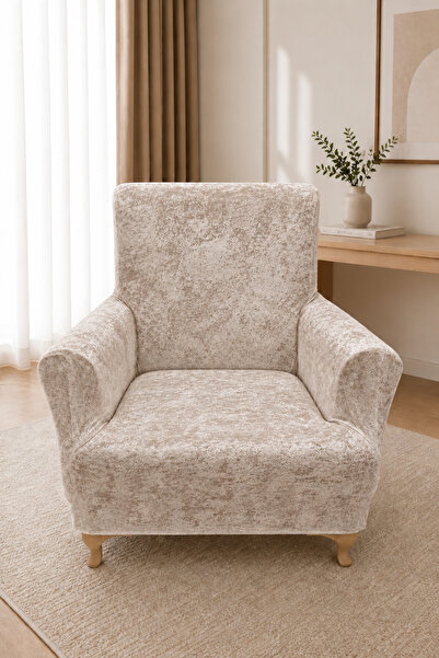 uzhanem Velvet Single Sofa Cover Armchair Cover