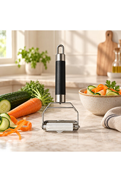 Queen’s Kitchen مقشرة متعددة الوظائف بمقبض أسود