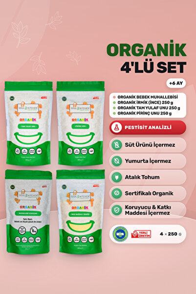 Soul Kitchen Organik Ürünler Organik Bebek Muhallebisi, İrmik, Pirinç Unu, Ta...