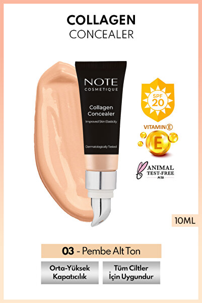 NOTE Collagen Concealer Spf 20 - Collagen Containing, Under-Eye Concealer, 03...