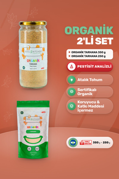 Soul Kitchen Organik Ürünler Organik Tarhana Cam 350 g Ve 250 g İlave Tuzsuz