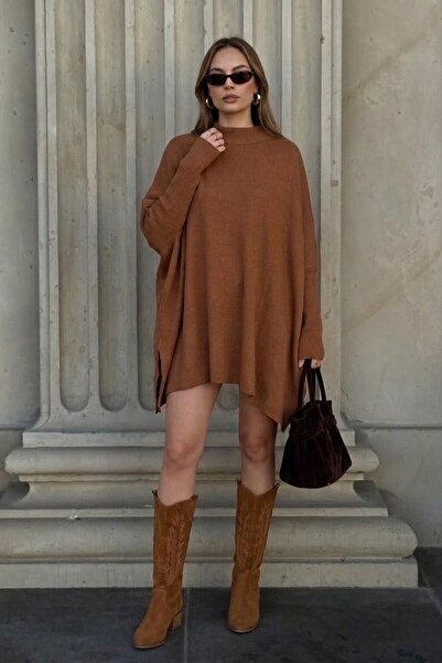 onno style women DÜZ TRİKO STANDART PANÇO