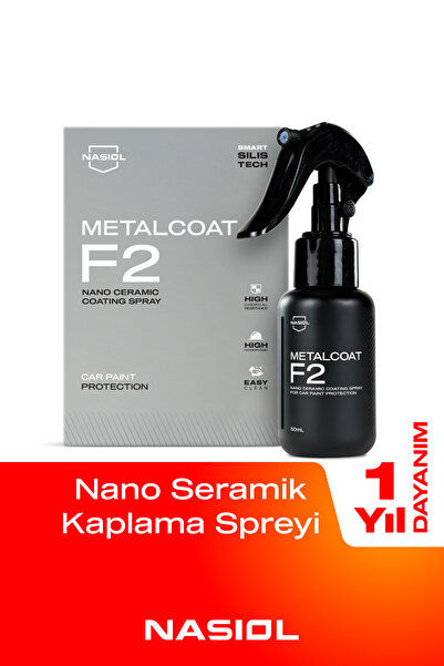 Nasiol Metalcoat F2 Araç Sprey Nano Seramik Kaplama ve Boya Koruma-1 Yıl Daya...