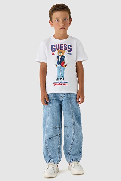 Guess Erkek Çocuk Beyaz Tshirt