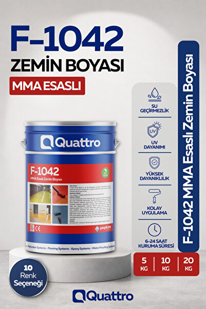Yeykim Quattro Quattro F-1042 MMA Esaslı Zemin Boyası
