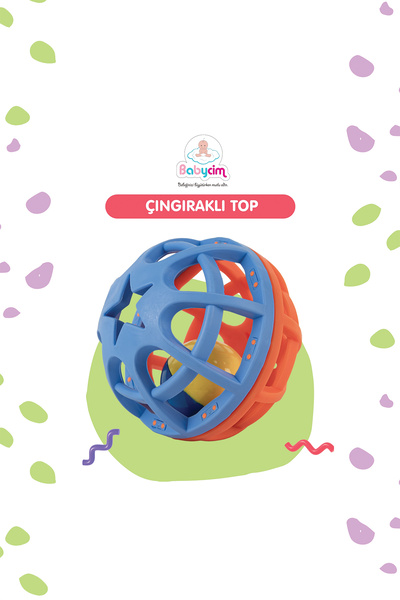BABYCİM Soft Plastik Çıngıraklı Top