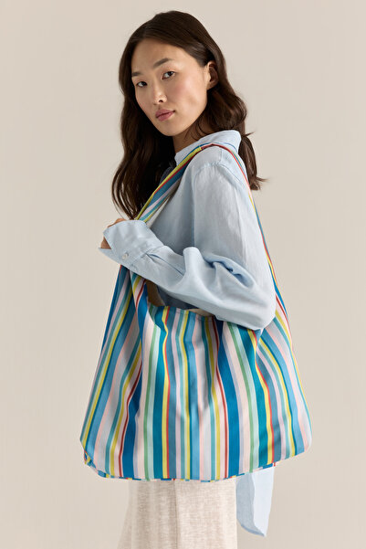 Fille a Fille Design Studio Multi Stripe Omuz Çantası