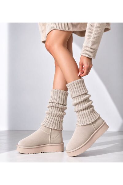 izayq collection Original Premium Tozluk %100 Akrilik Triko Örgü Leg Warmer A...