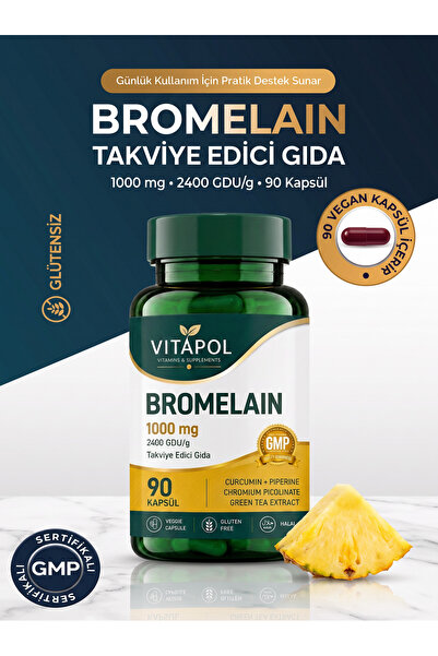 Vitapol Bromelain Complex 1000 Mg 90 Kapsül