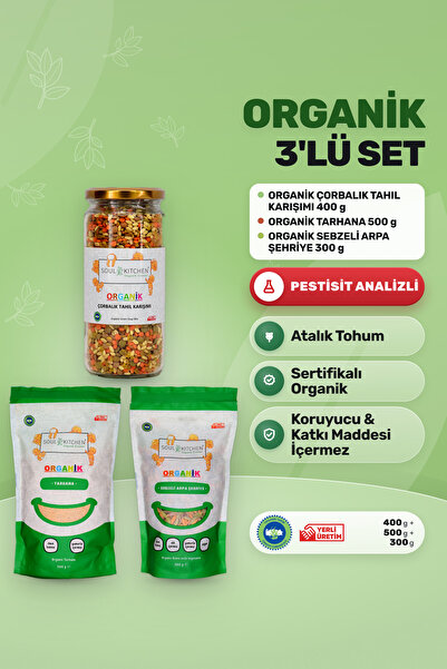 Soul Kitchen Organik Ürünler Organik Çorbalık Tahıl Karışımı 400 g Tarhana 50...
