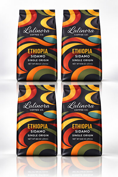Lalinora Coffee Co قهوة إثيوبيا سيدامو الأساسية للإسبريسو والفلتر، حاصلة على ...