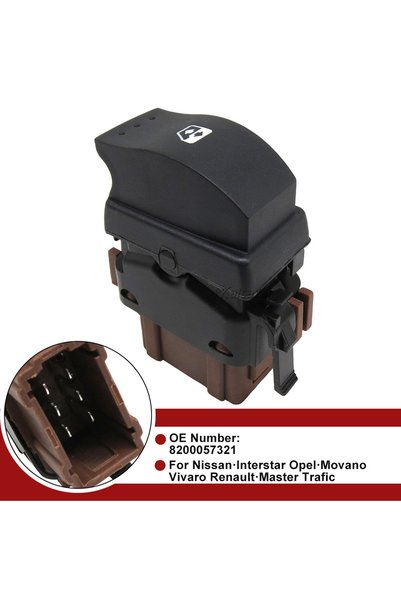 Choice Window Switch Control Button For Nissan Interstar Opel Movano Vivaro R...