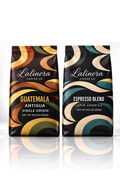 Lalinora Coffee Co قهوة غواتيمالا أنتيغوا وخلطة الإسبريسو 500 جرام، قهوة مفلت...