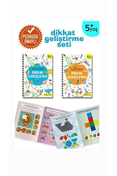 İndigo Çocuk Küçük Dahiler Dikkat Geliştirme Seti - 5+ Yaş-2 Kitap Takım