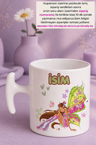 Witchy Co İsme Özel, Winx Flora Kupa Bardak