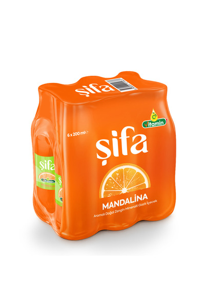 Şifa C VİTAMİNLİ MANDALİNA AROMALI MADEN SUYU 24*200 ML