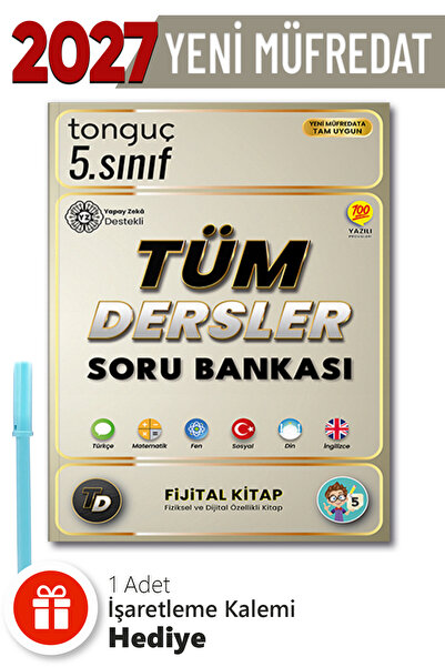Tonguç Yayınları 5. Sınıf Tüm Dersler Soru Bankası + Hediyeli