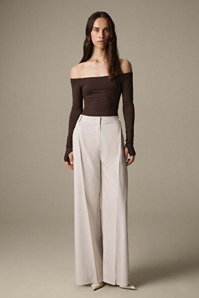 VATKALI Pileli wide leg pantolon