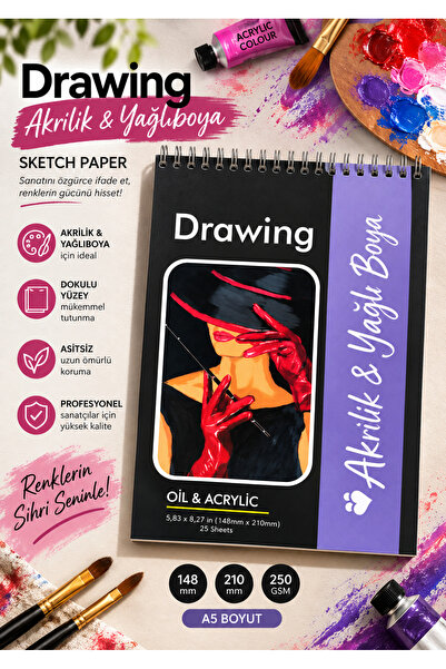 Koala Sketchpad Sketchbook Yağlıboya Akrilik Boya Çizim Defteri