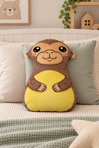 DEKOMOD Double-Sided Printed Filled Cute Character Soft Sleeping Companion Pi...