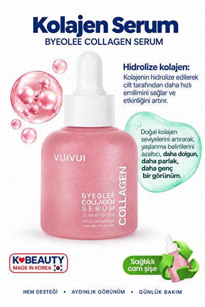 byeolee Kolajen Kore Serum Botoks Etkili Cilt Hücrelerini Yenileyici Dolgunla...