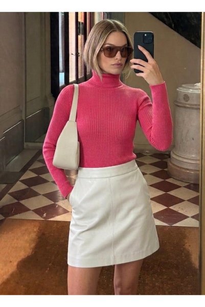 onno style women سترة بياقة صياد الأسماك من فيتيلي