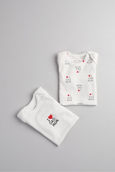 Bondberro Set of 2 Embroidered Ribbed Knit Baby and Children's Envelope Colla...