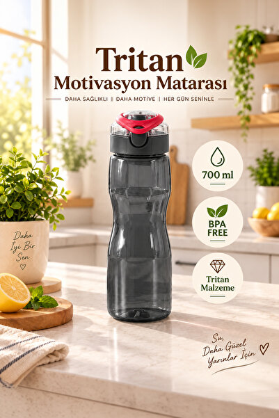 Porsima 911037-2 Bpa Free Motivational Sports Water Bottle Tritan Water Bottl...