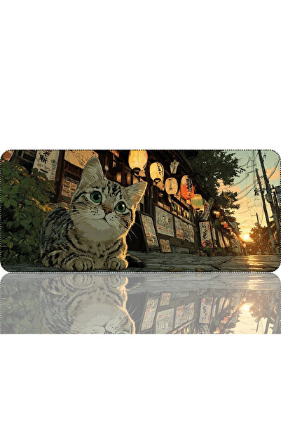 BLS 70x30 Cm Dikişli Kenar Büyük Boy Oyuncu Gaming Mouse Pad Kaymaz Kauçuk Ta...