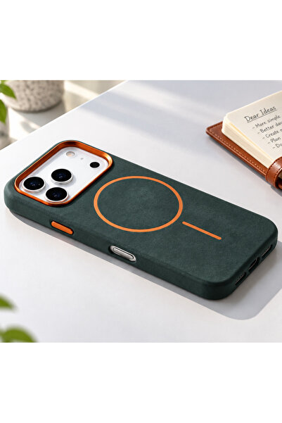 halkhouse İphone 17 & 18 Pro Kılıf Kamera Korumalı MagSafe Özellikli İçi Süet...