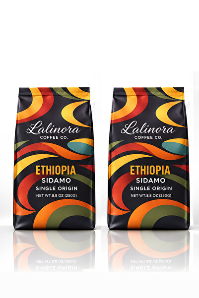 Lalinora Coffee Co إثيوبيا سيدامو - قهوة مفلترة وقهوة إسبريسو - مجموعة من قطع...