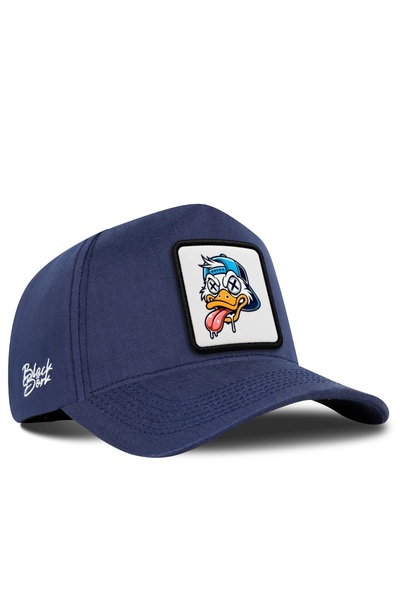 BlackBörk Duck Logo Cordura Navy Blue Baseball Cap