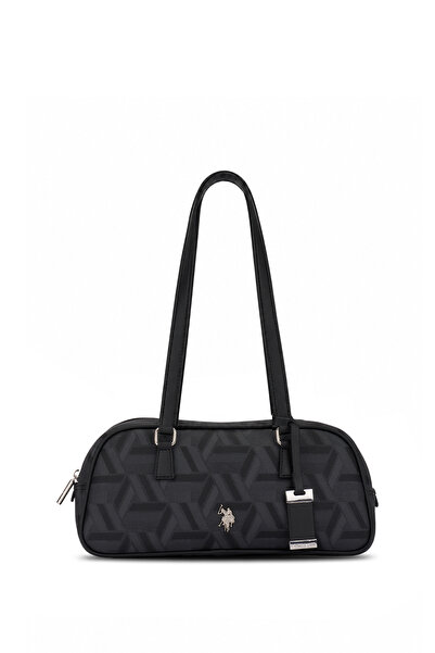 U.S. Polo Assn. حقيبة كتف نسائية سوداء-سوداء Us26512
