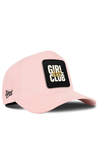 BlackBörk قبعة بيسبول فاخرة بشعار Hot Girl Club بلون السلمون