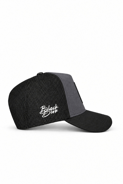 BlackBörk Duckside Logo Black-Anthracite Trucker Hat