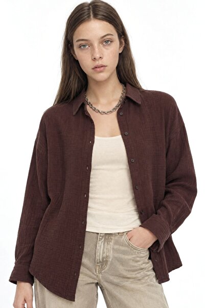 Hiccup Mixray Pocket Detailed Oversize Shirt