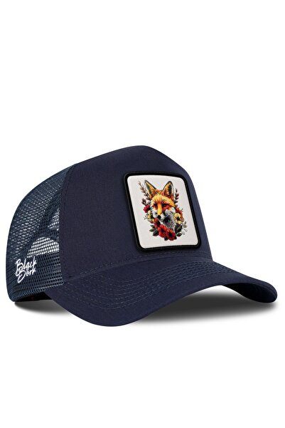 BlackBörk Tilki Logo Navy Blue Trucker Hat