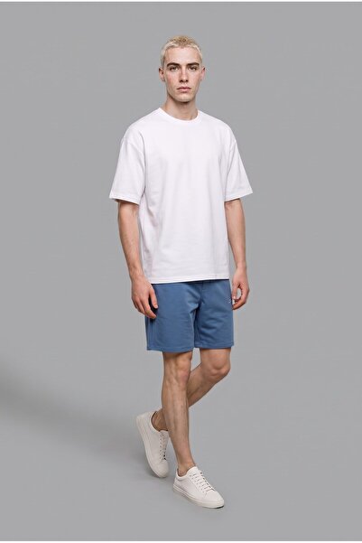 DeFacto Relax Fit Elastic Lace-Up Waist Shorts with Text Detail I3699Ax26Hs
