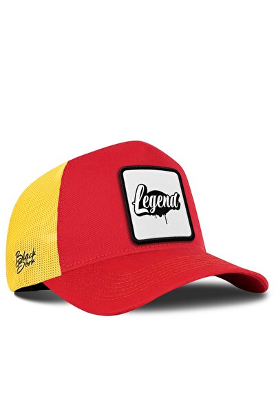 BlackBörk Legend Logo Red-Yellow Trucker Hat
