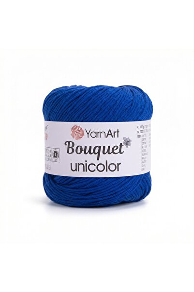 Yarnart BOUQUET UNICOLOR - حبل محبوك يدويًا ساكس أزرق-3222