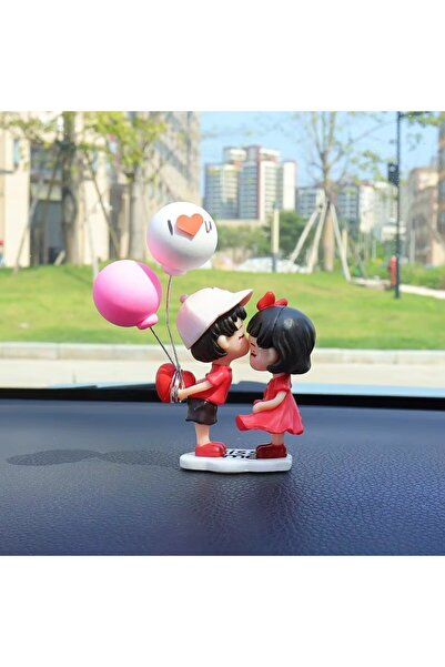 Choice1 Decoration 2pcs Couples For Car Ornament, Model, Cute Kiss, Balloon, ...