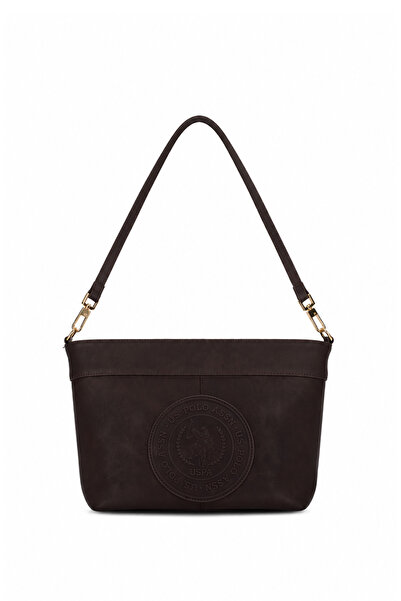 U.S. Polo Assn. Coffee-Brown Women's Shoulder Bag Us26631
