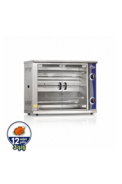 Pimak Dik Tip Piliç Çevirme Makinesi Doğalgazlı 12 piliç