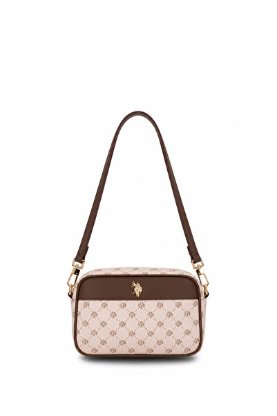 U.S. Polo Assn. حقيبة ماسنجر نسائية باللون البيج US26562