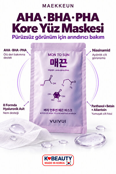 byeolee Tekli 1 Adet AHA BHA PHA Panthenol Allantoin Betain İçerikli Ölü Deri...