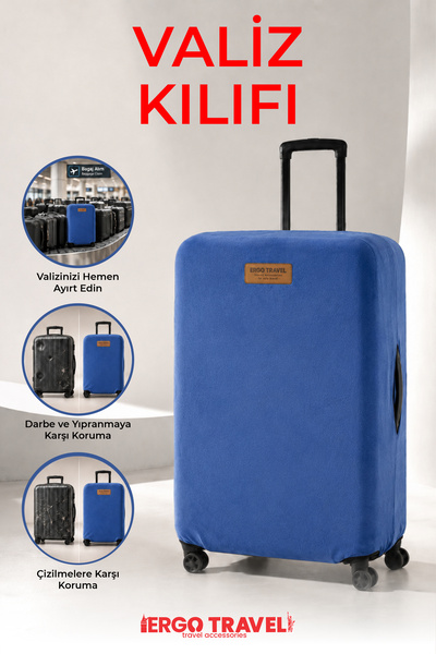 Viscofoam Suitcase Suitcase Protection Case Velvet Case - Navy Blue |   Ergo ...