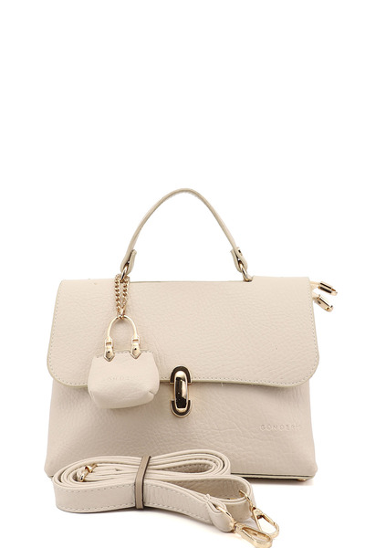 GÖNDERİ(R) Women's Beige Long Strap Hand and Shoulder Bag