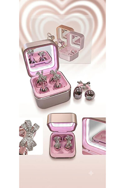 HEARTZ BT-03 Open Ear Bluetooth Kulaklık – Aynalı ve Işıklı Şarj Kutusu + Tak...